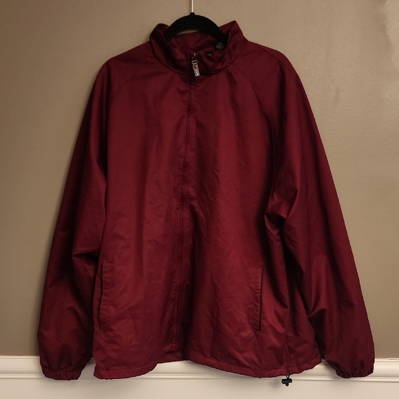 PGA Tour Red Jacket with Full-Zip and Fitted Cuffs - Picture 1 of 15